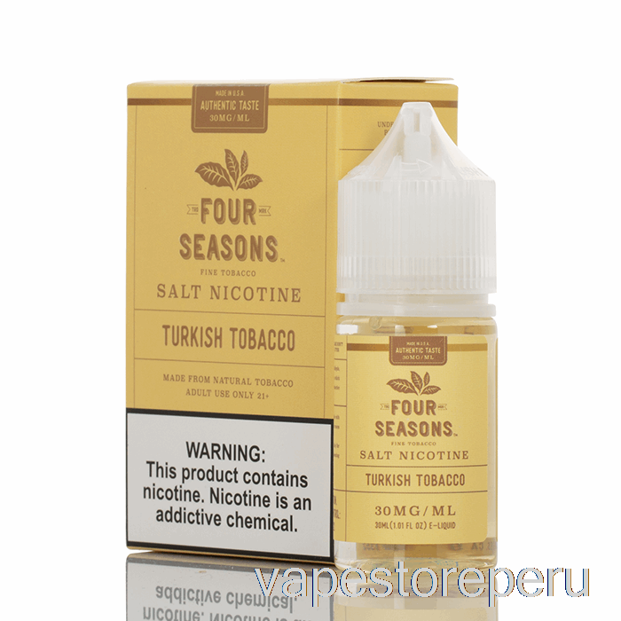 Vape Sin Nicotina Peru Sal De Tabaco Turco - Cuatro Estaciones - 30ml 50mg